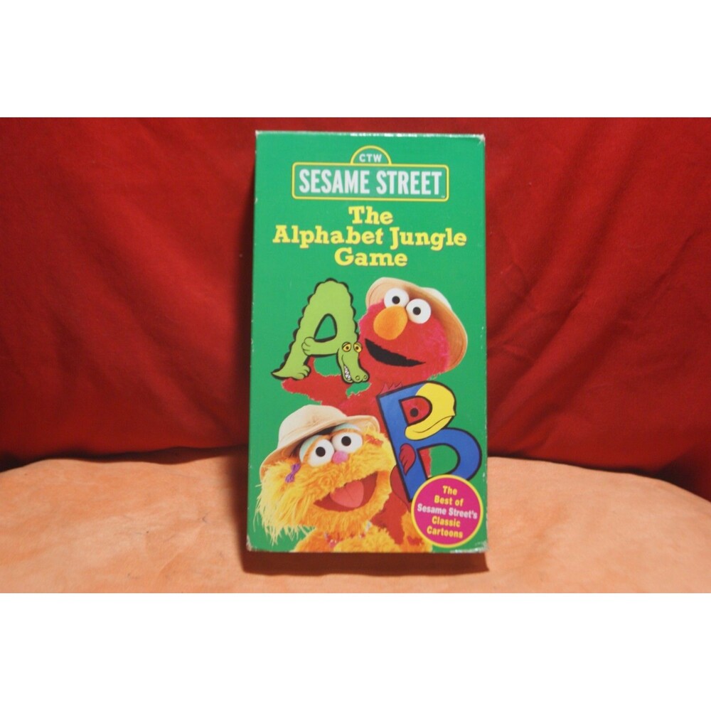 Sesame Street Alphabet Jungle Game VHS Video Tape 1998 Educational Vintage